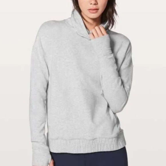 lululemon athletica Sweaters - Lululemon Sweater Stress Less Pullover Heathered Core Ultra